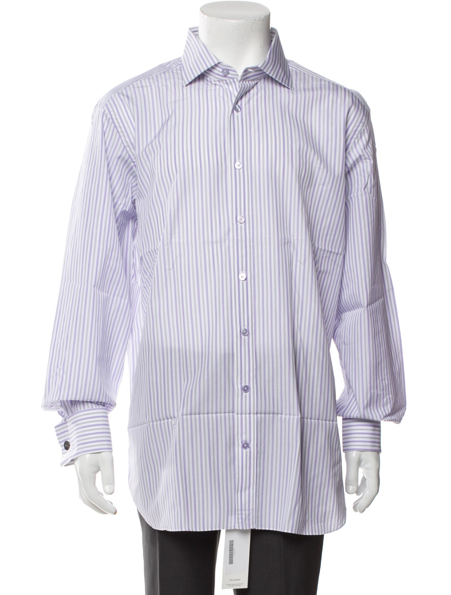 Tincati Striped Long Sleeve Dress Shirt