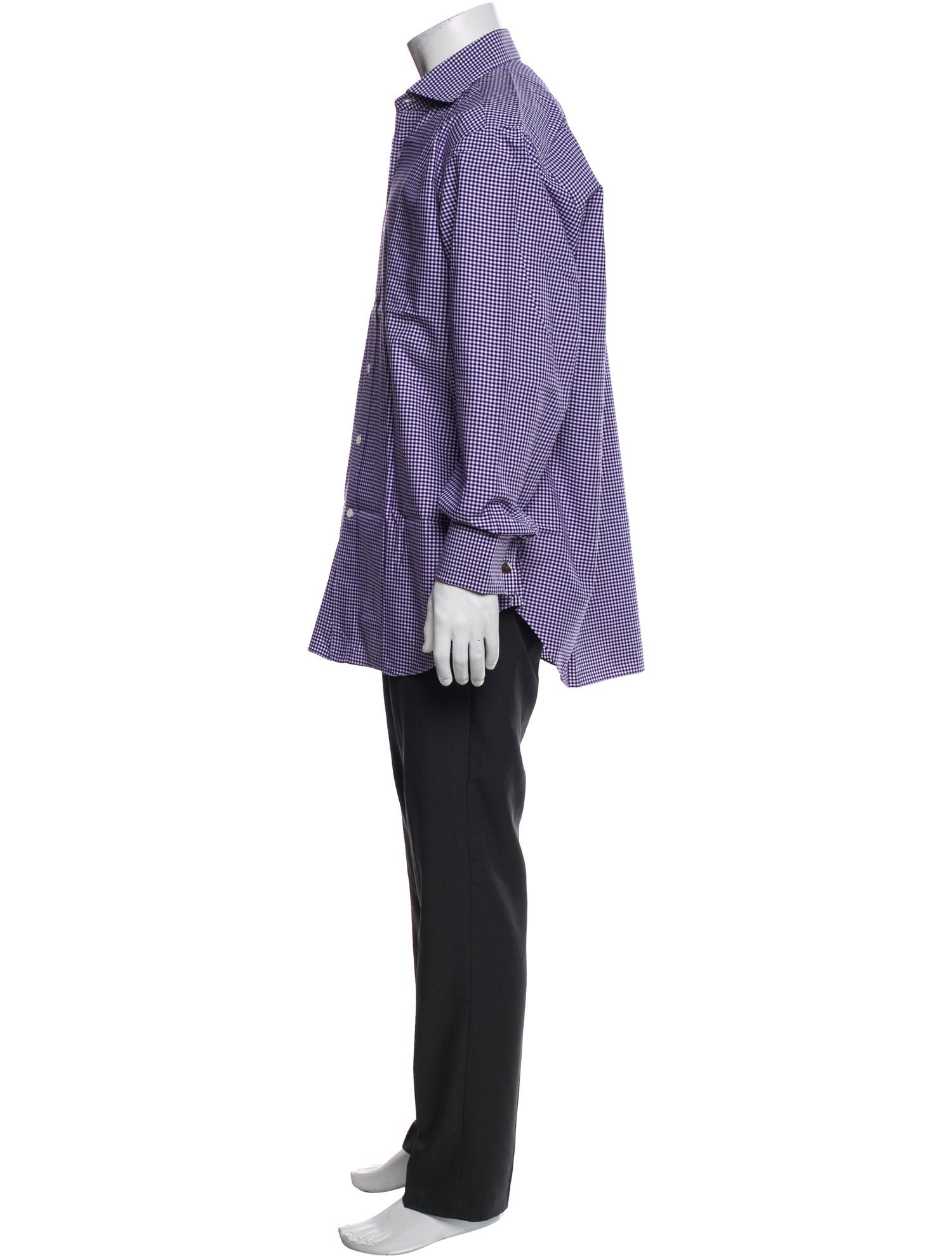 Tincati Plaid Print Long Sleeve Dress Shirt