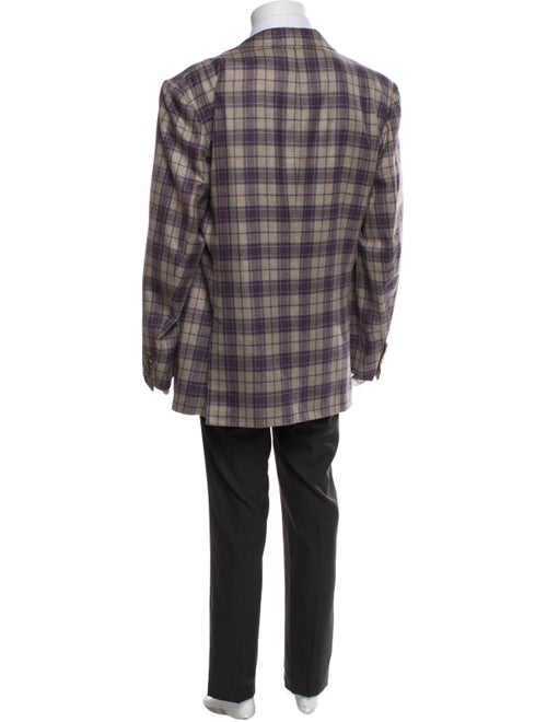 Tincati Cashmere Plaid Print Blazer