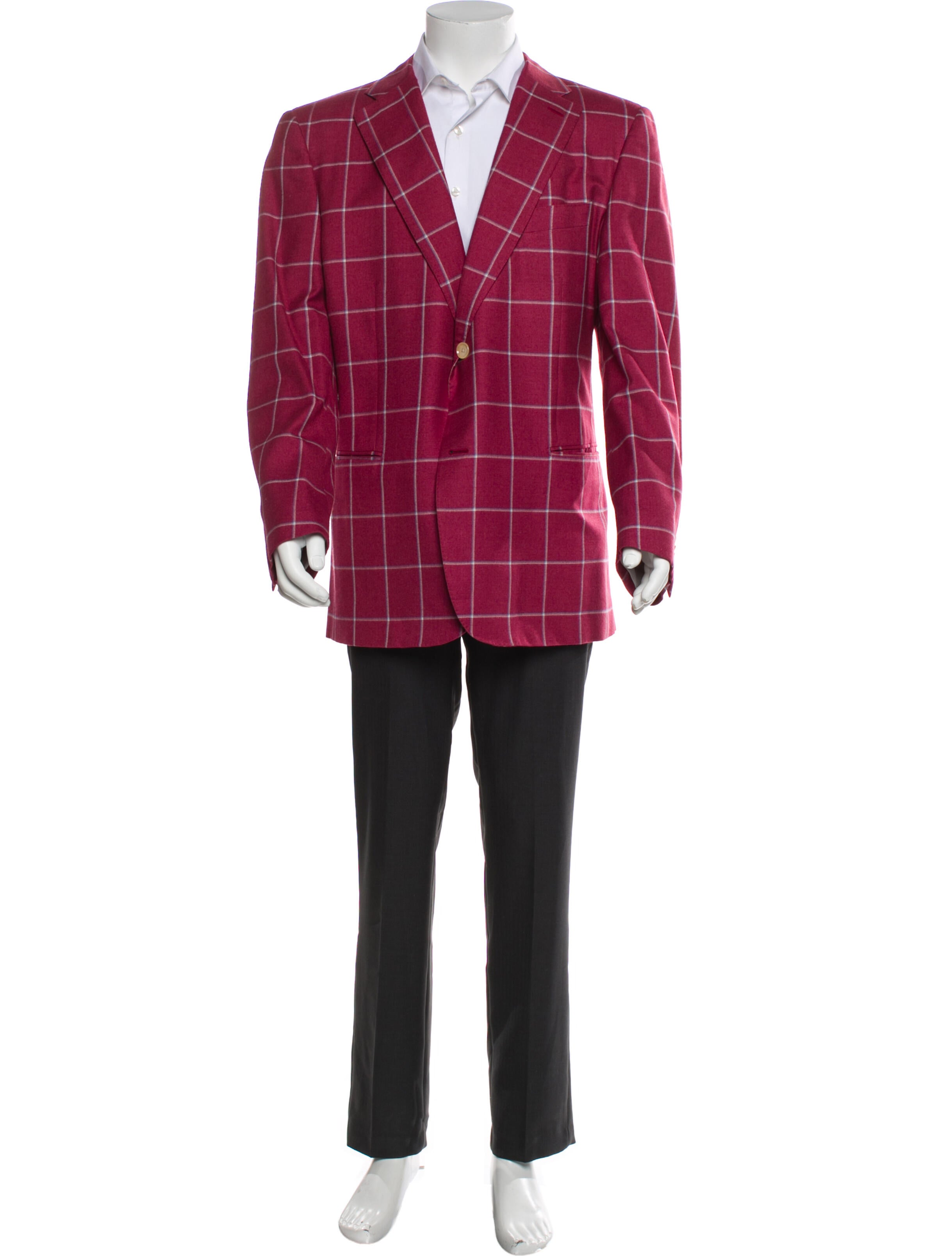 Tincati Cashmere Plaid Print Blazer