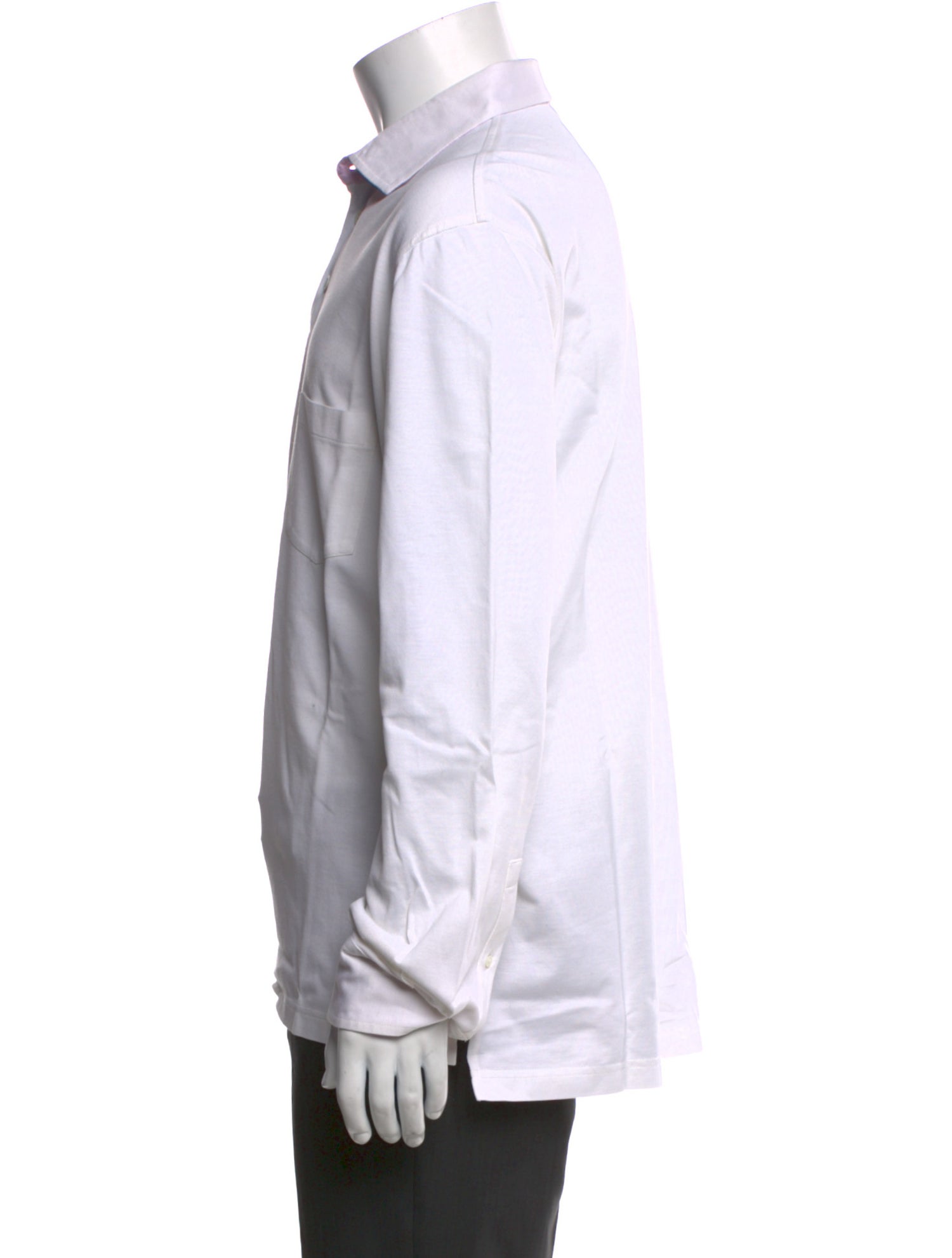 Tincati Collar Long Sleeve Polo Shirt