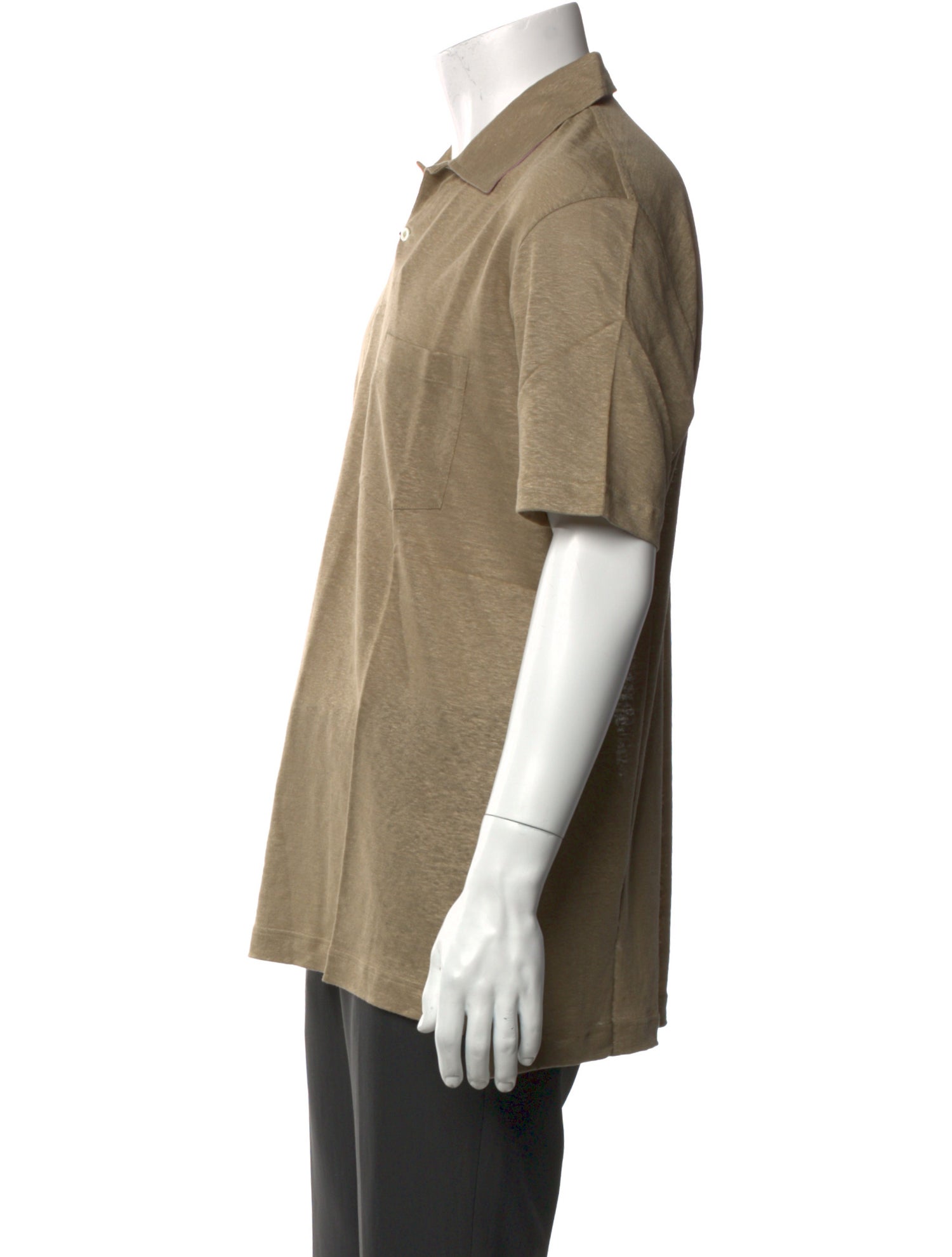 Tincati Linen Collar Polo Shirt w/ Tags