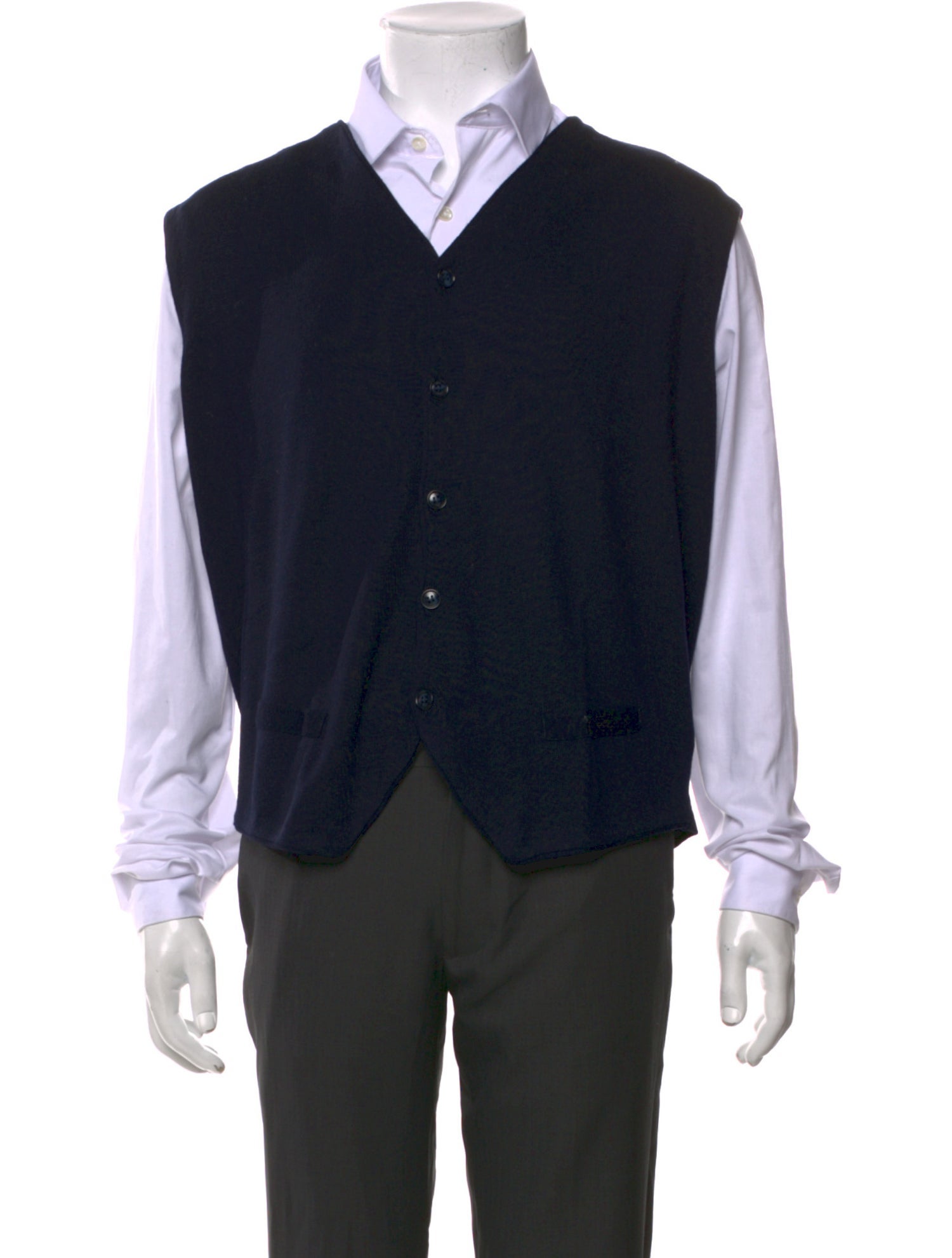 Tincati Merino Wool V-Neck Sweater Vest