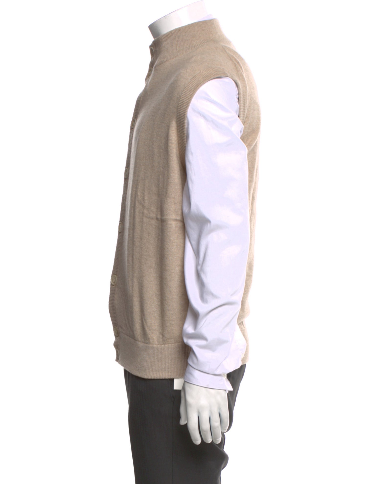 Tincati Cashmere Mock Neck Sweater Vest