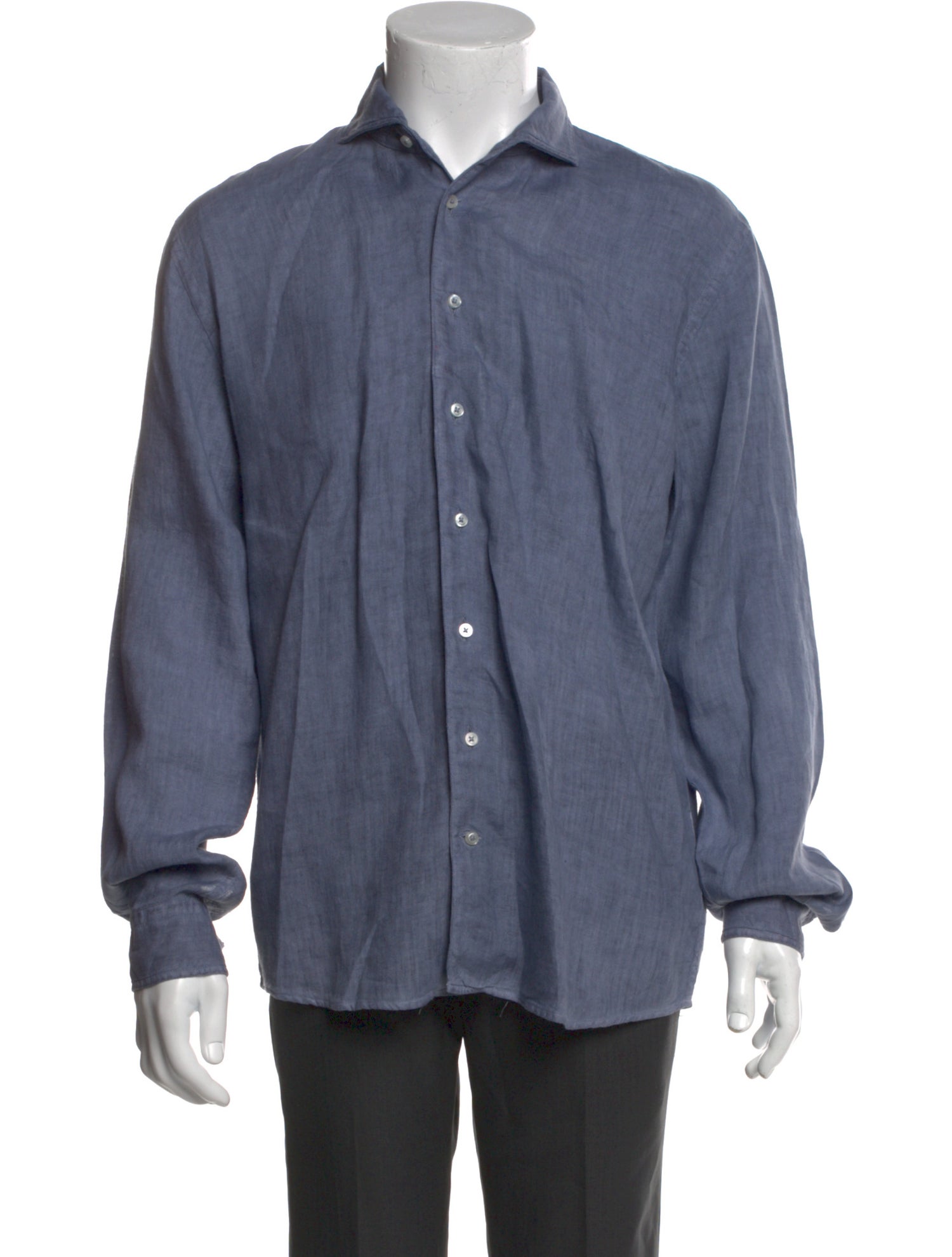 Tincati Linen Striped Dress Shirt