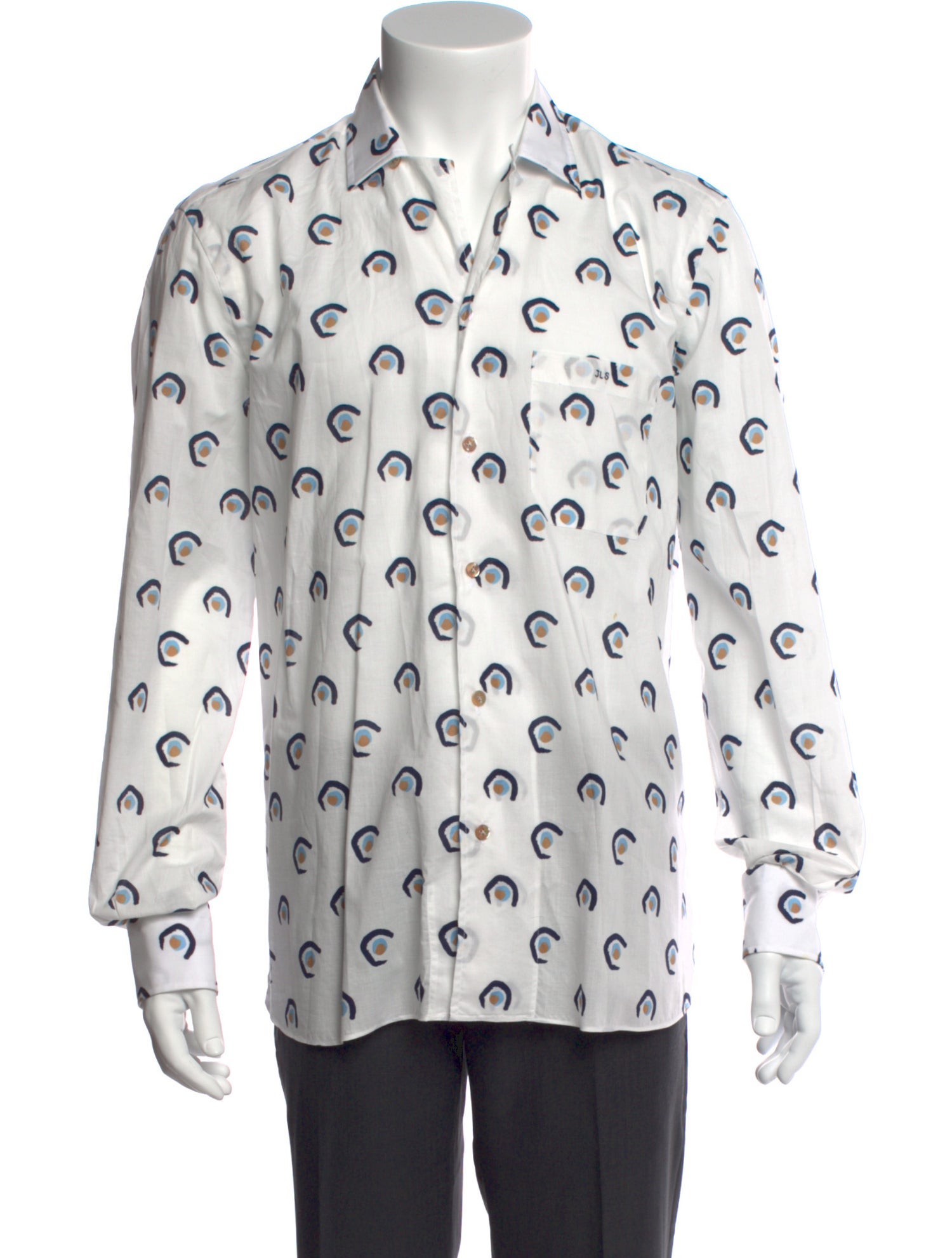 Tincati Printed Long Sleeve Dress Shirt