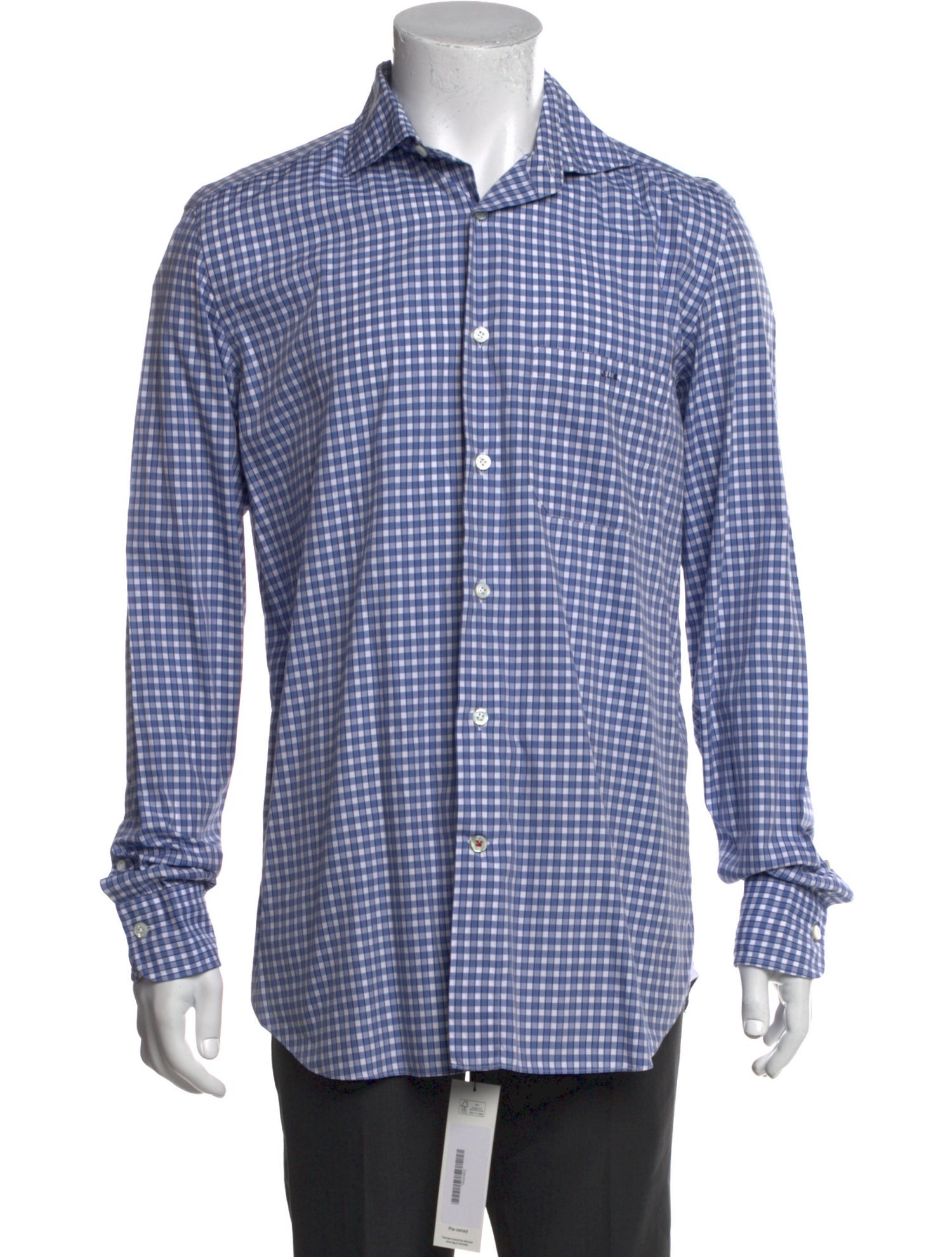 Tincati Plaid Print Long Sleeve Dress Shirt