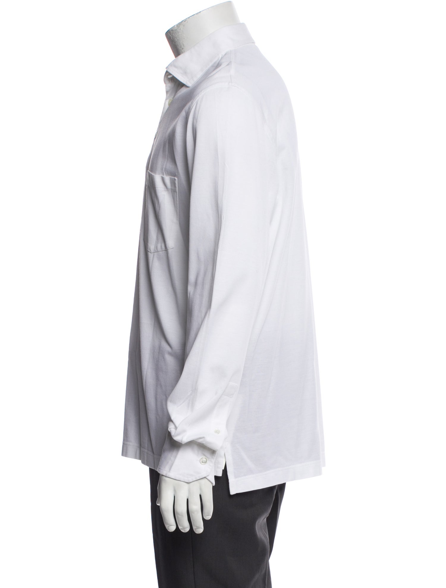 Tincati Collar Long Sleeve Polo Shirt