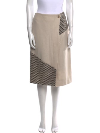Tissa Fontaneda Colorblock Pattern Knee-Length Skirt