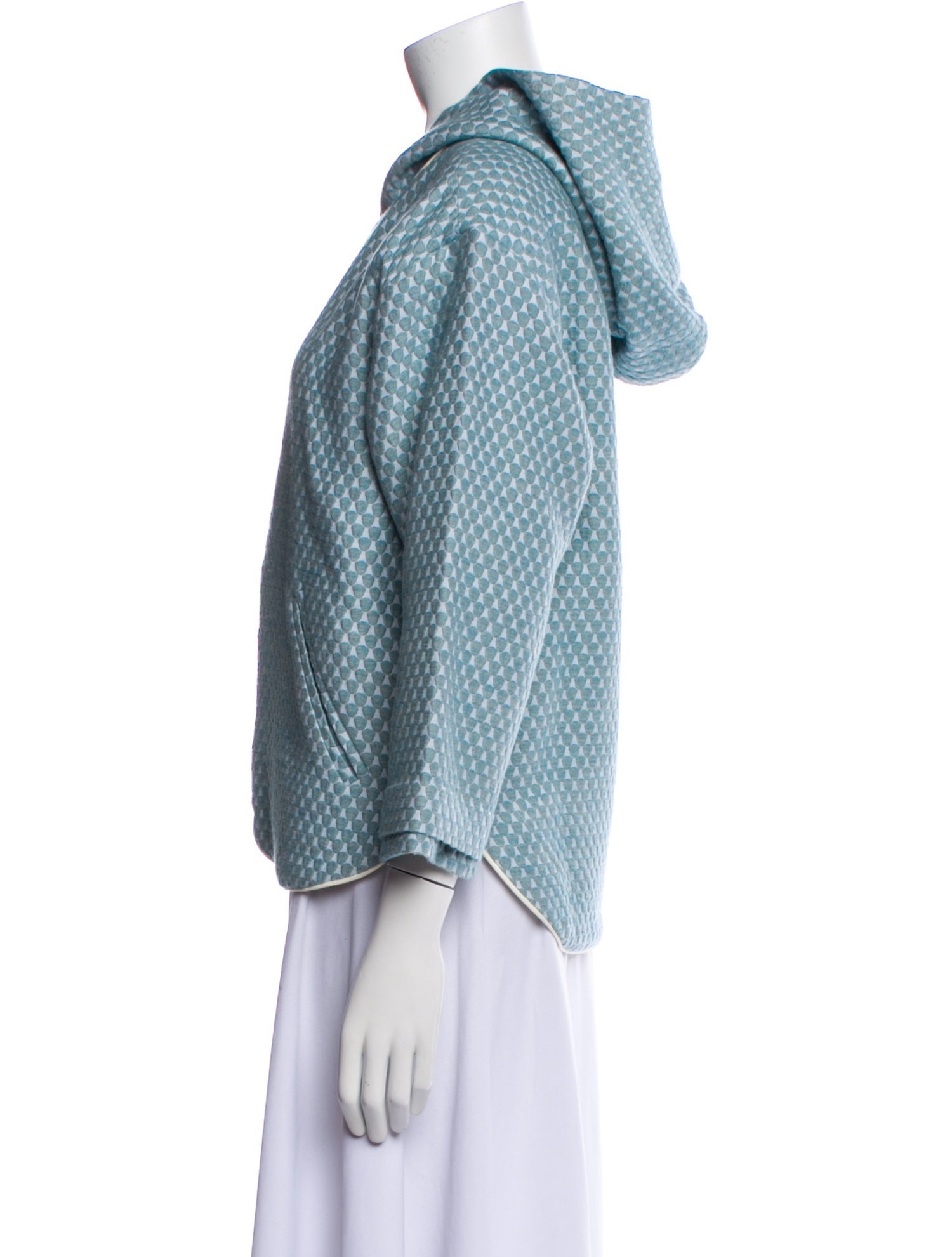 Tissa Fontaneda Virgin Wool Printed Jacket