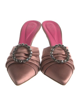 Oscar Tiye Satin Mules