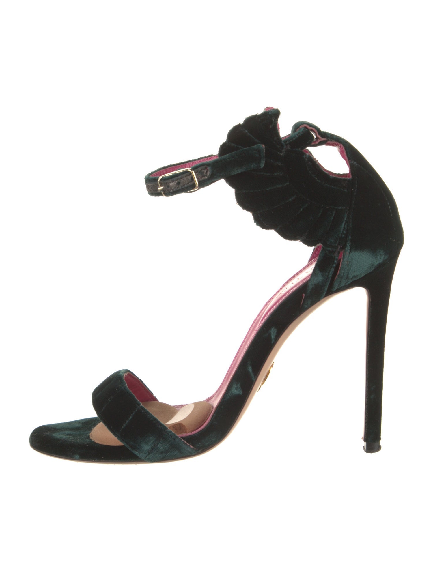 Oscar Tiye Velvet Sandals