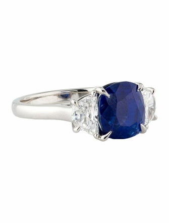Takat 5.01ct GIA Unheated Kashmir Sapphire & Diamond Engagement Ring