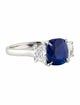 Takat 5.01ct GIA Unheated Kashmir Sapphire & Diamond Engagement Ring