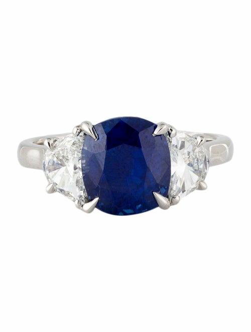Takat 5.01ct GIA Unheated Kashmir Sapphire & Diamond Engagement Ring