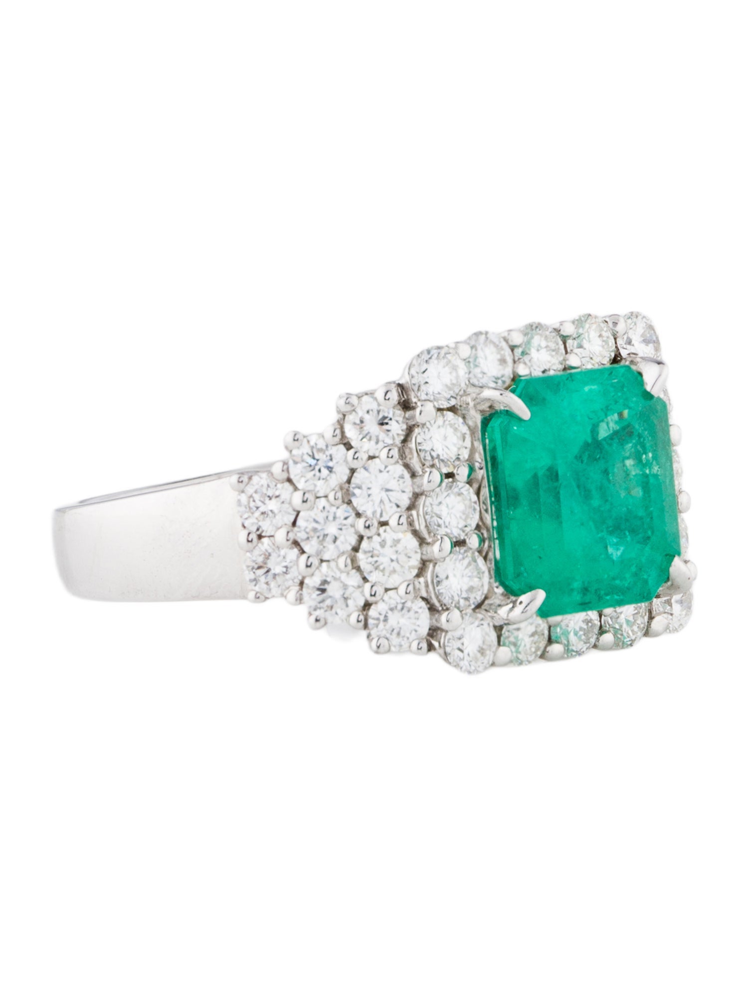 Takat 18K 2.34ct Emerald & Diamond Cocktail Ring