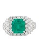 Takat 18K 2.34ct Emerald & Diamond Cocktail Ring