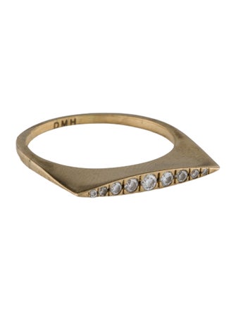 Tilda Biehn 14K Diamond Convex Band