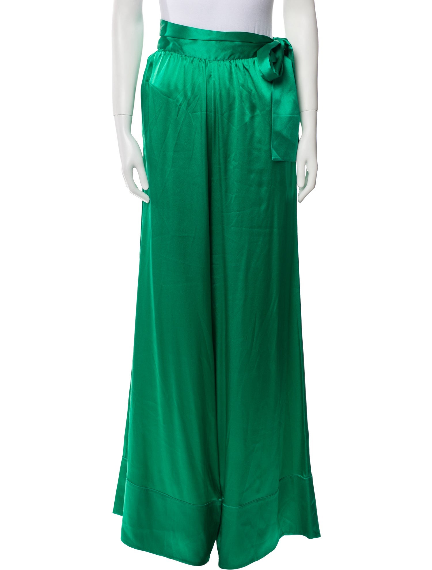 Taller Marmo Silk Wide Leg Pants