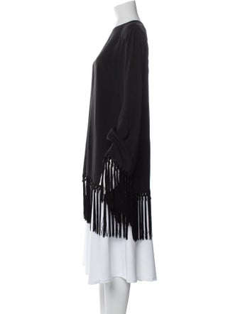 Taller Marmo Bateau Neckline Three-Quarter Sleeve Tunic