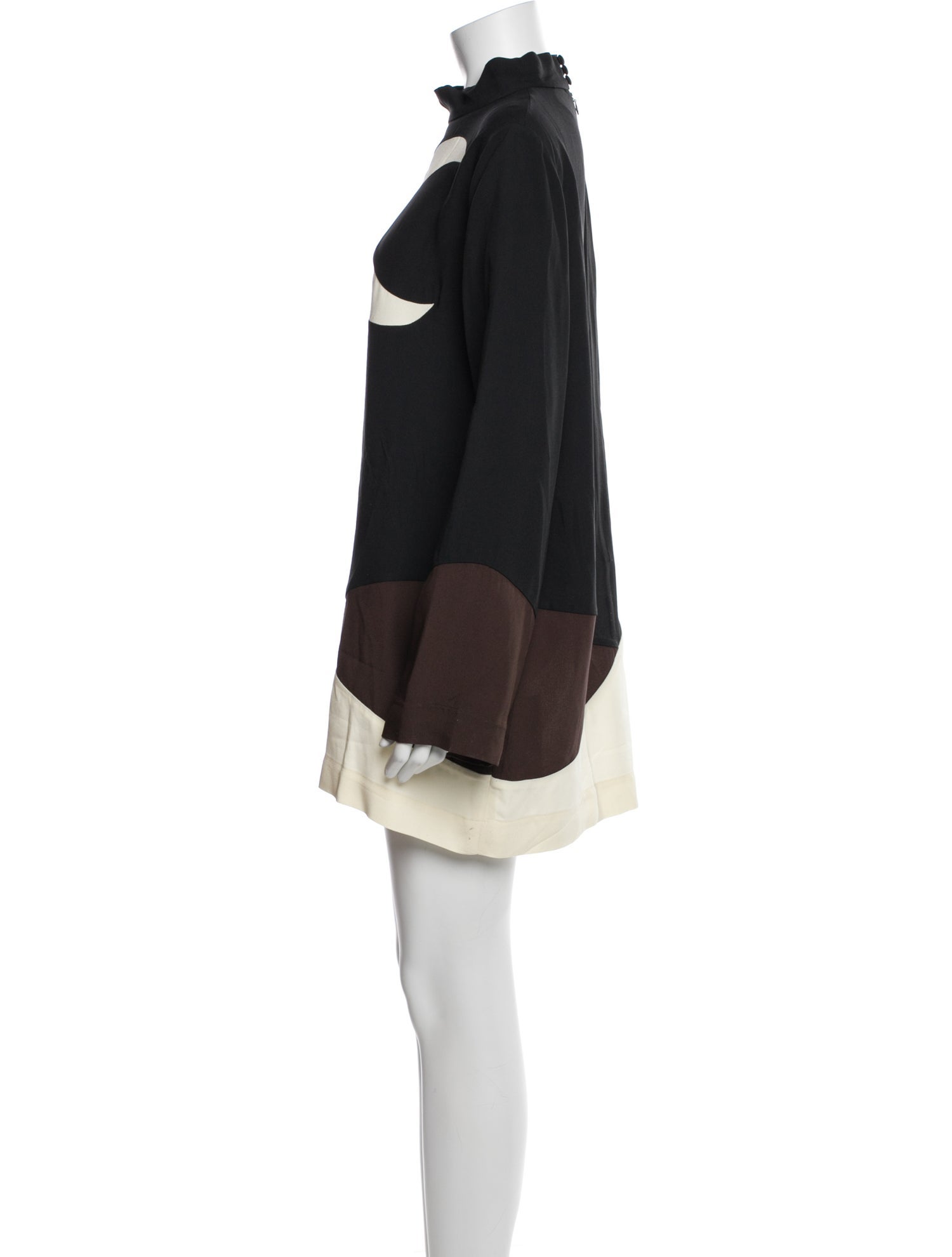 Taller Marmo Mock Neck Knee-Length Dress