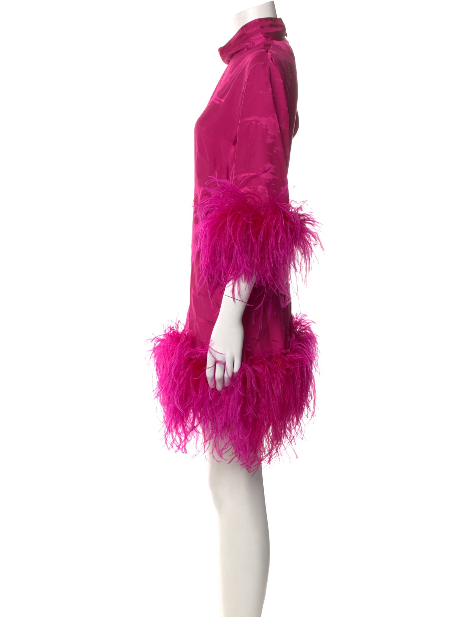 taller marmo feather dress pink Rent Taller Marmo Pink Dress UK 8