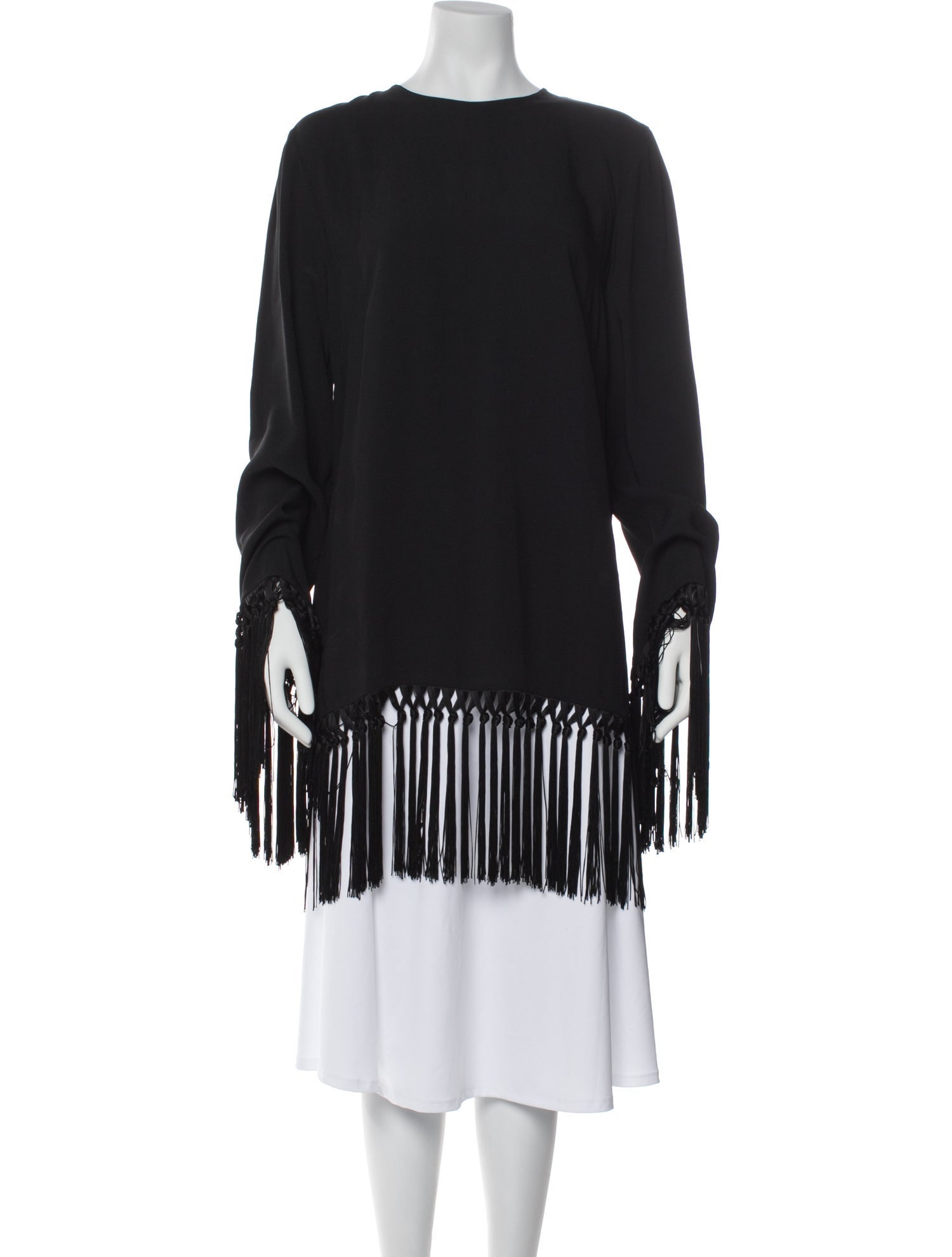 Taller Marmo Bateau Neckline Three-Quarter Sleeve Tunic