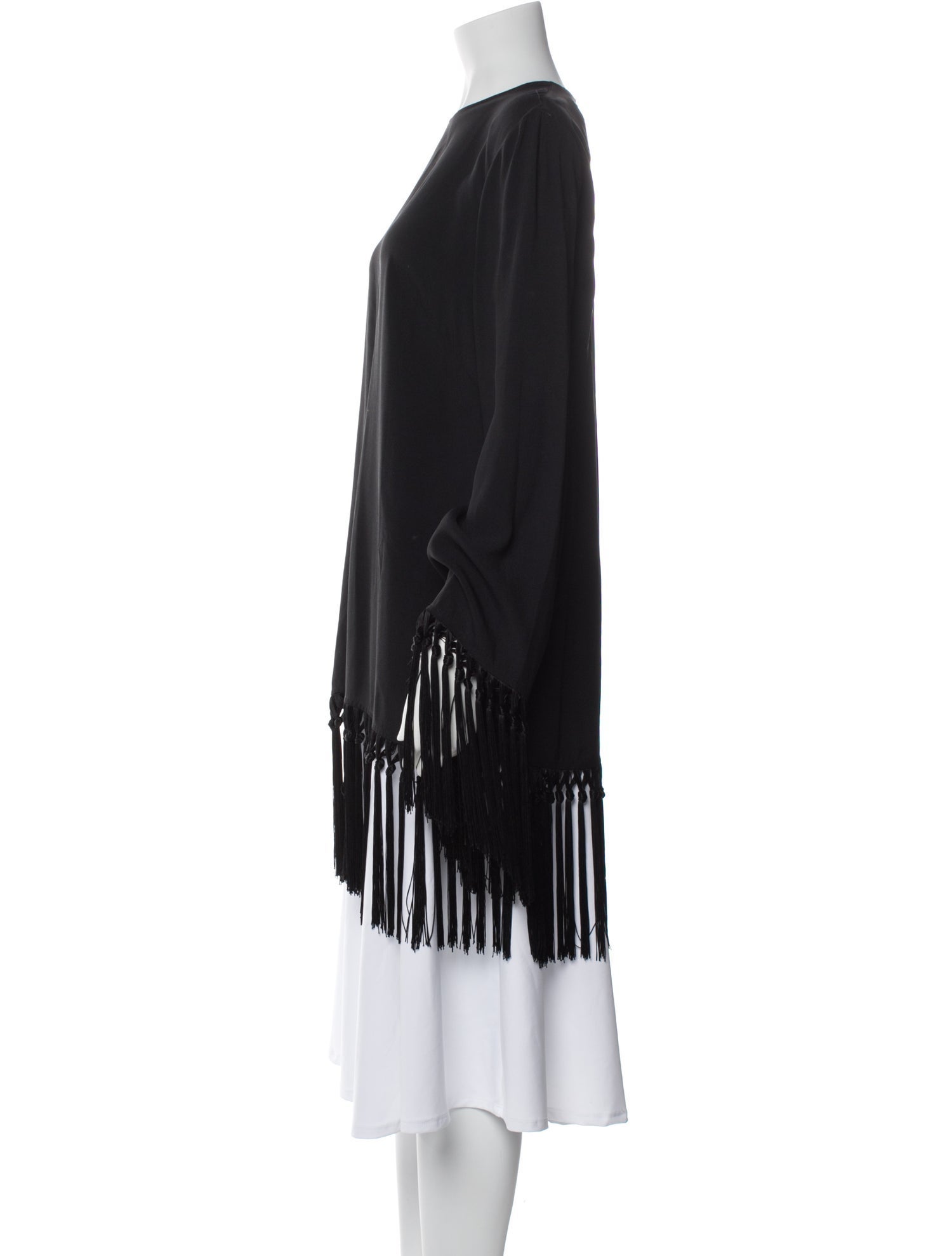 Taller Marmo Bateau Neckline Three-Quarter Sleeve Tunic