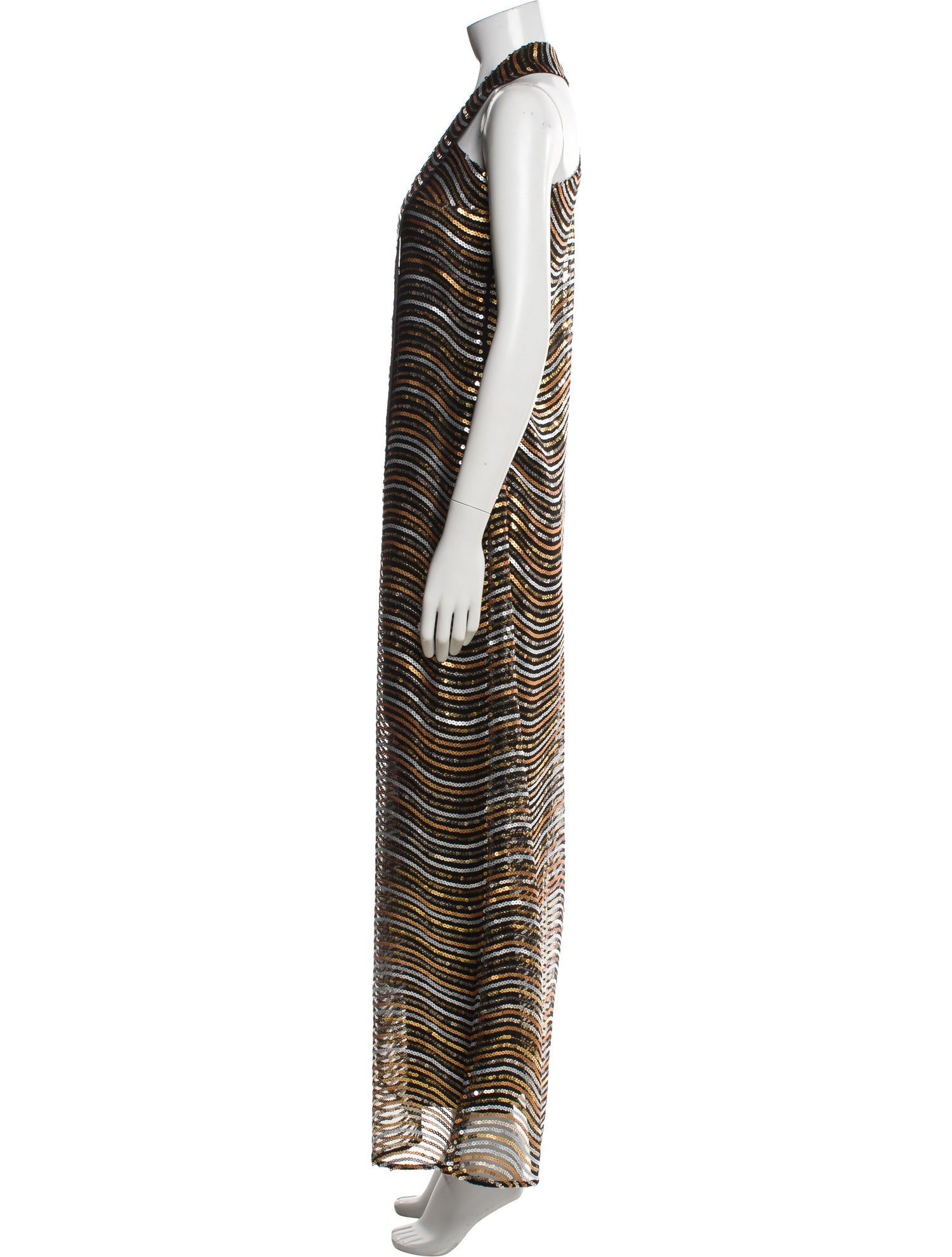 Taller Marmo Striped Long Dress