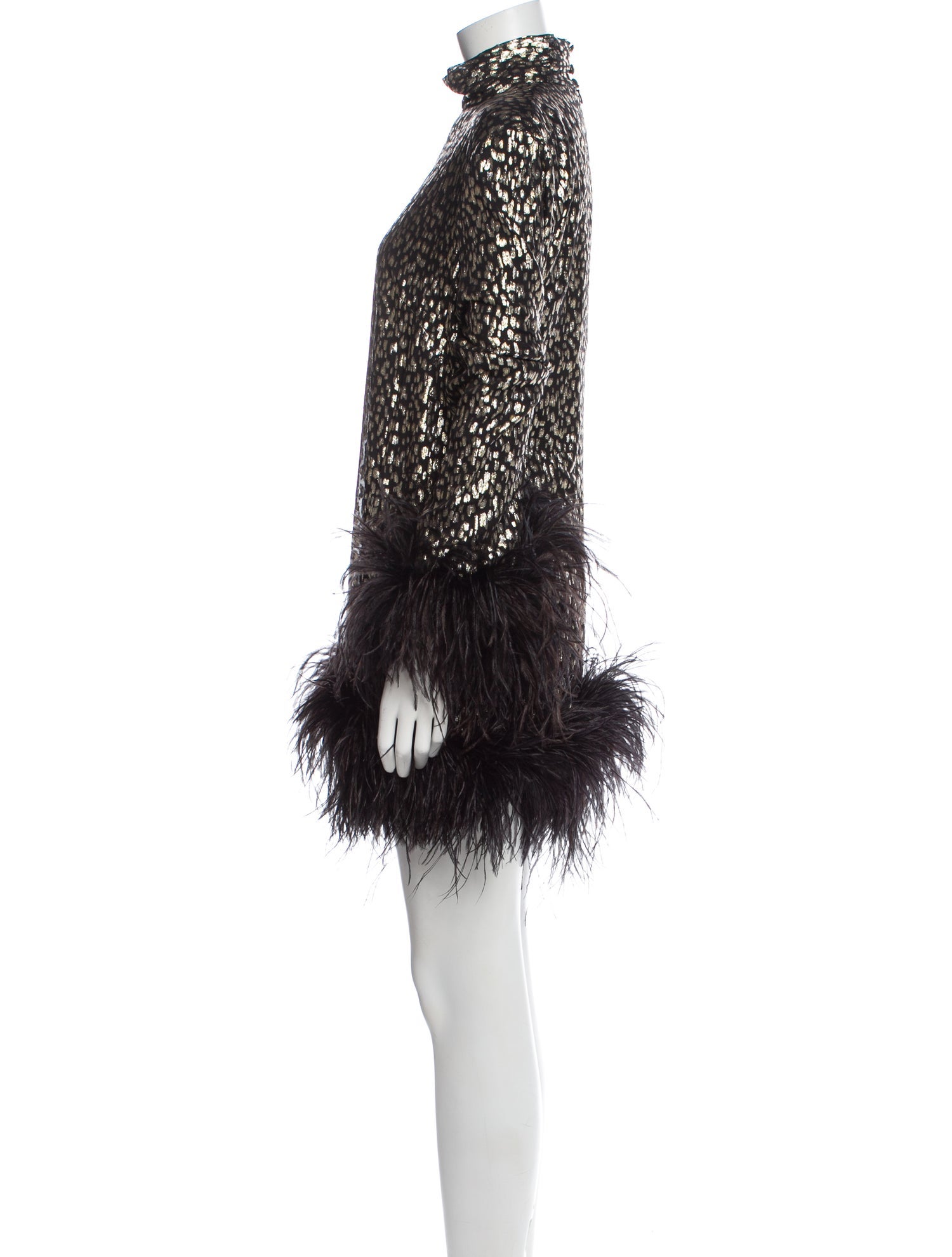 Taller Marmo Mock Neck Mini Dress