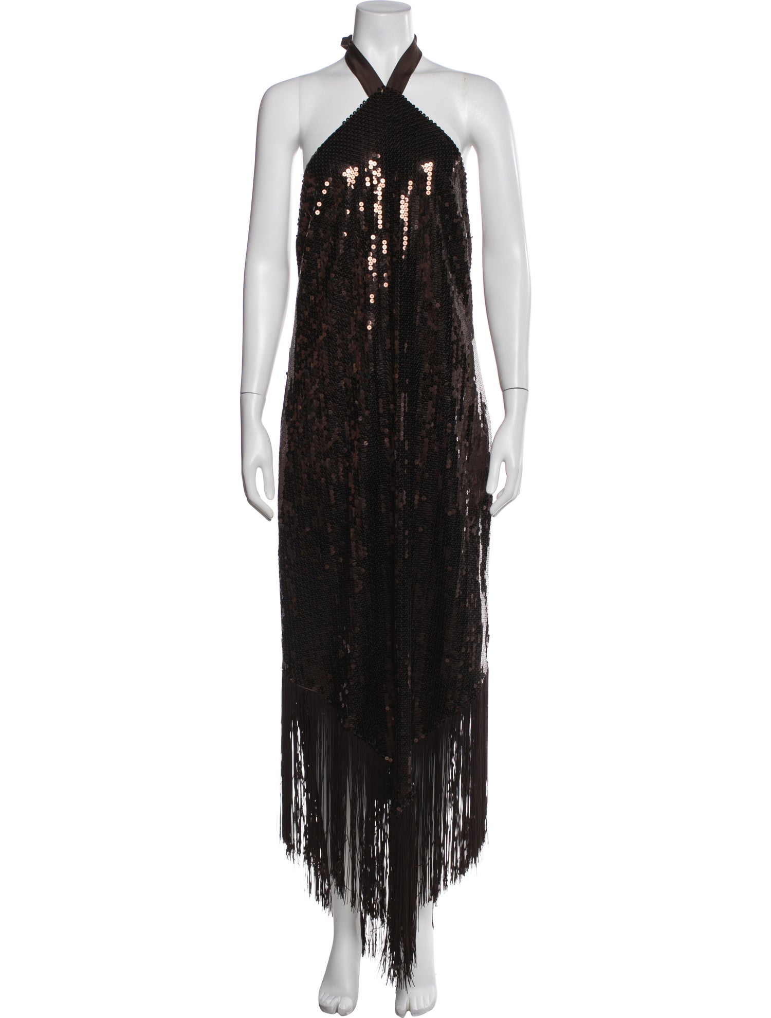 taller marmo brown dress Taller Marmo Nina Maxi Dress