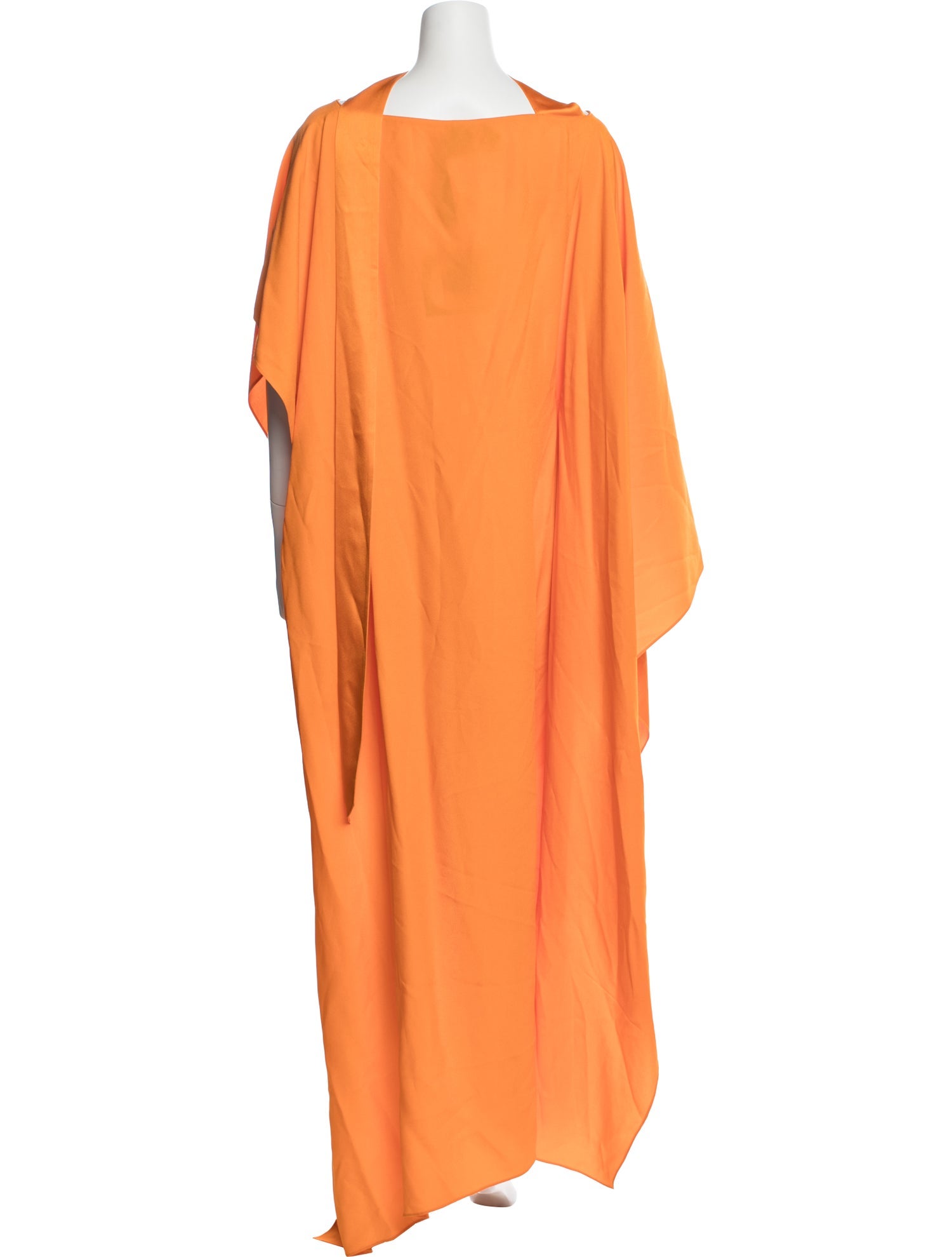 taller marmo orange dress Taller Marmo - Orange dress with ostrich feathers PF2322