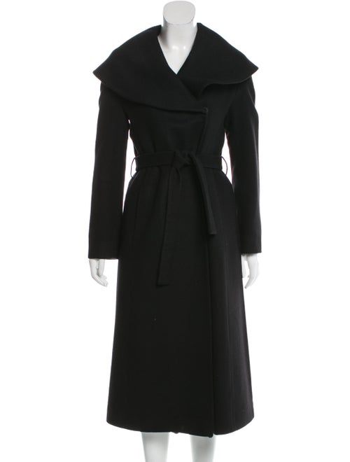 Trilogy Shawl Collar Long Coat Black