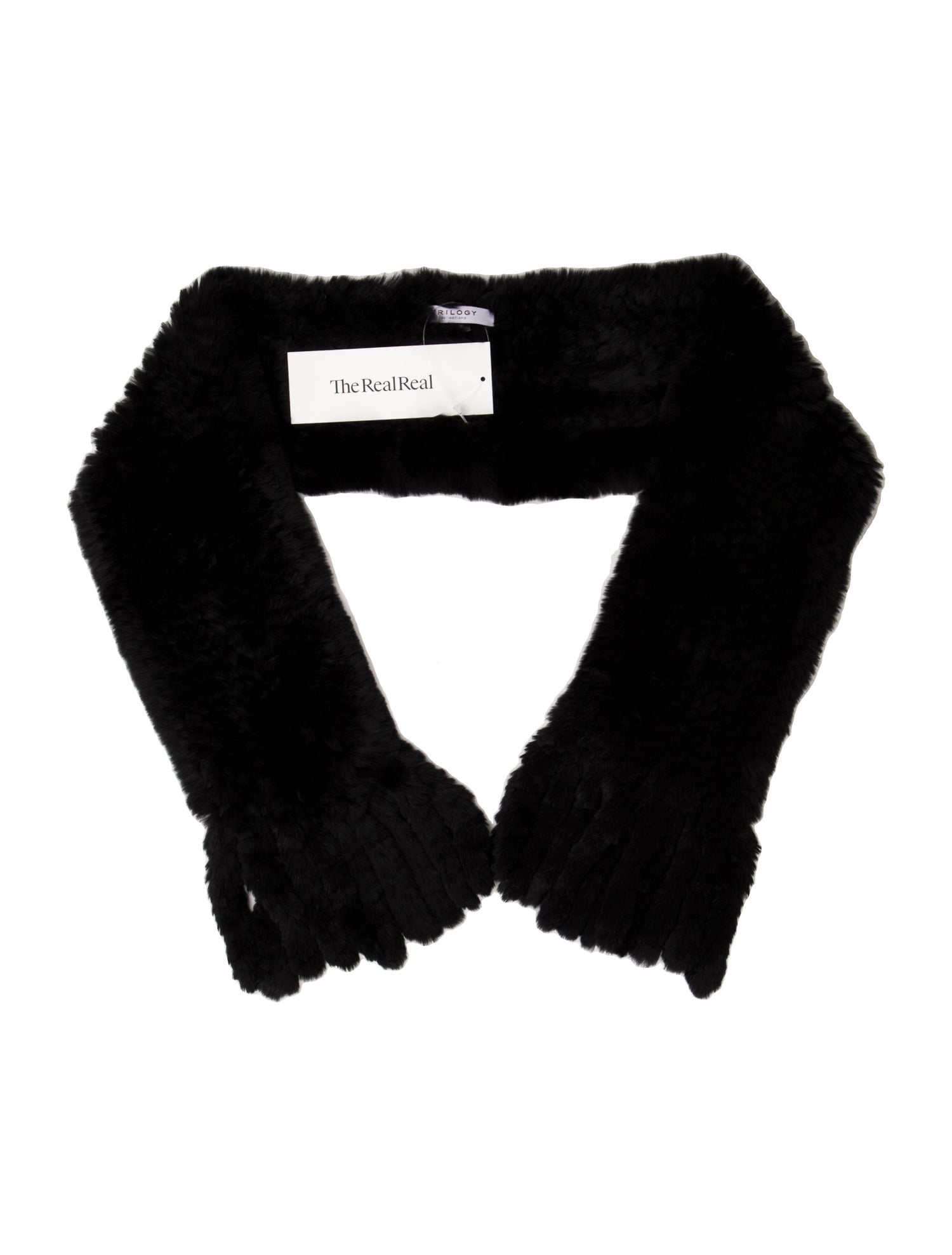 Trilogy Fur Printed Scarf