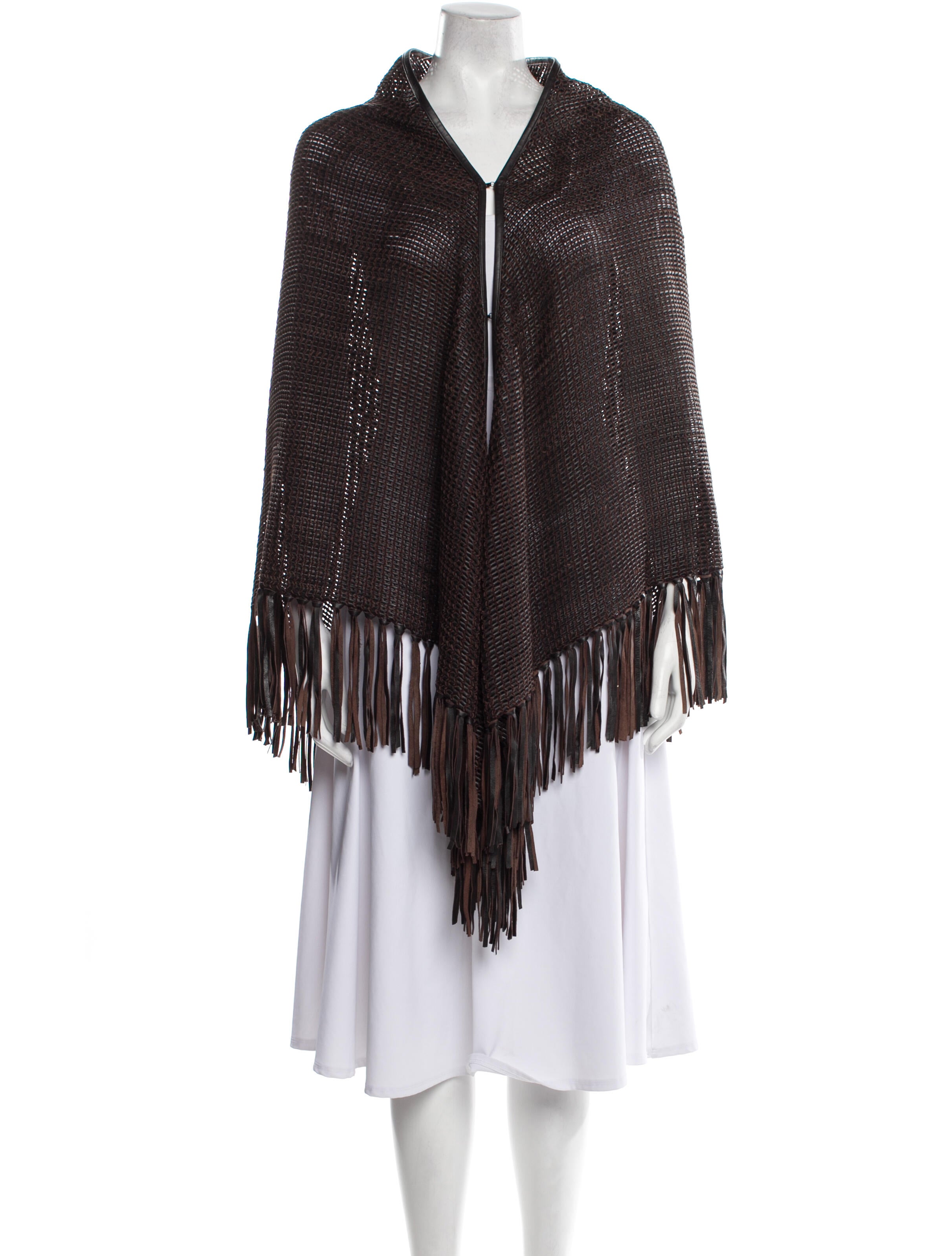 Trilogy Leather Shawl