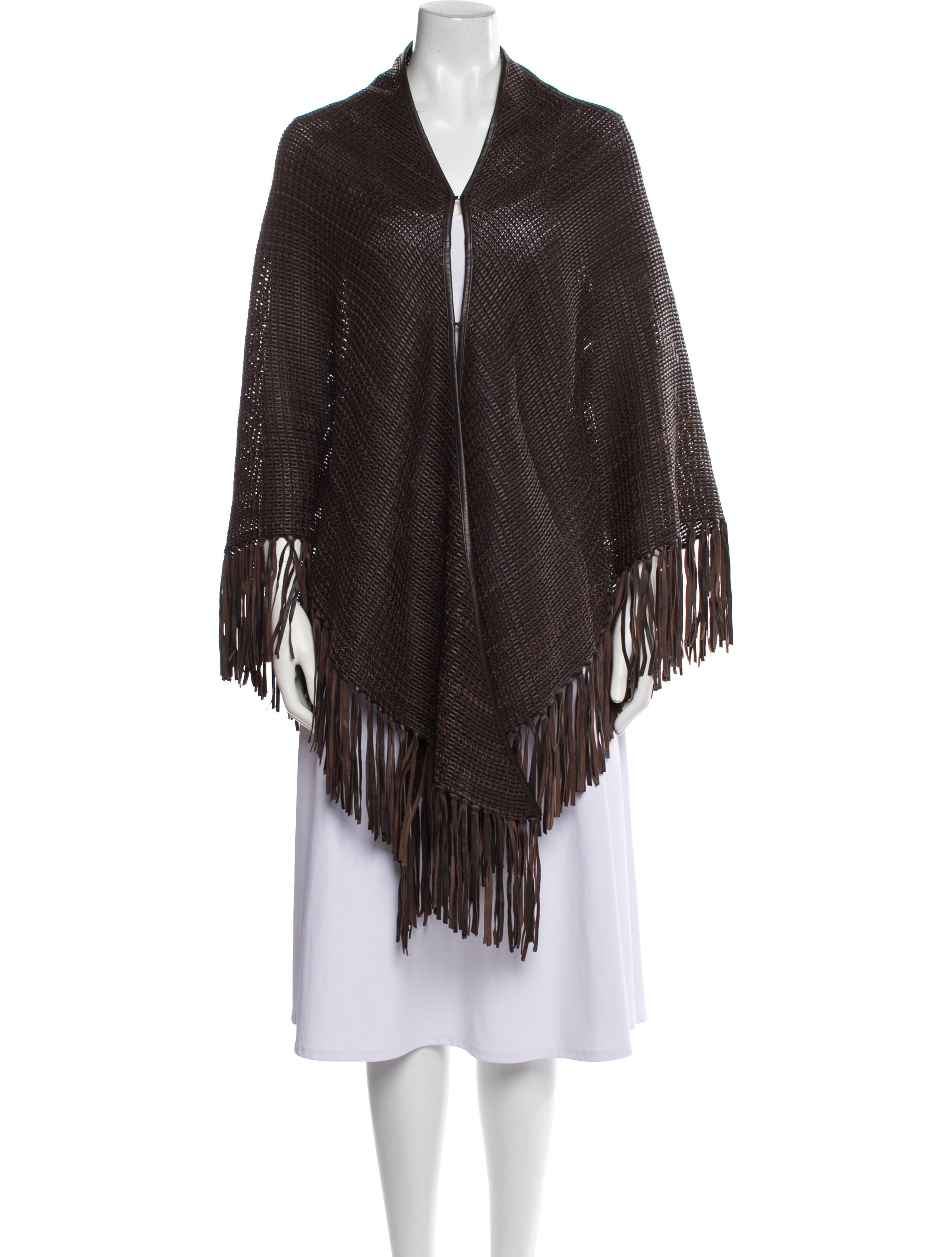 Trilogy Leather Shawl