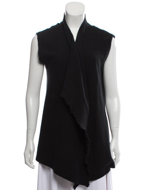 Tomas Maier Cashmere Sleeveless Cardigan Black