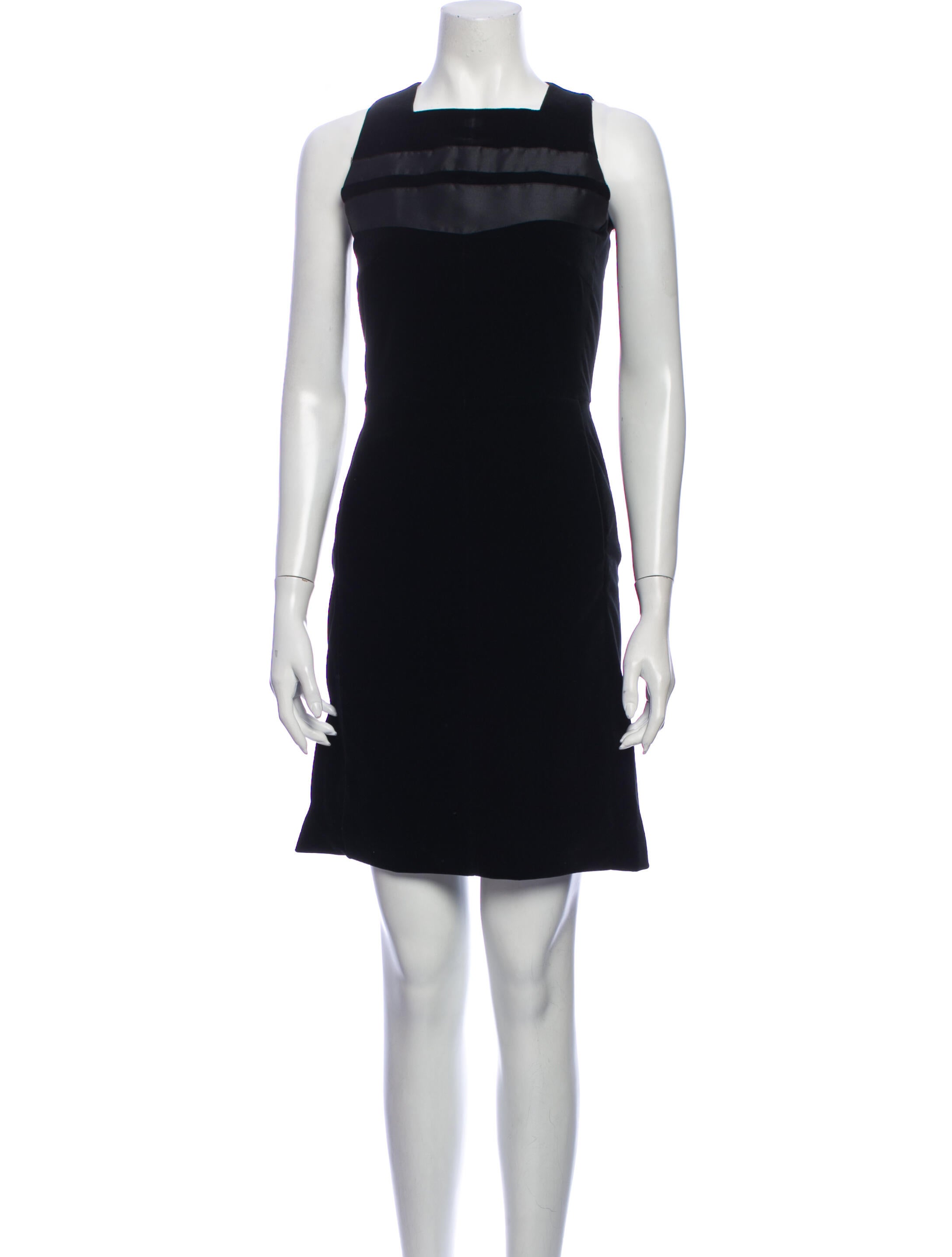 Tomas Maier Square Neckline Mini Dress