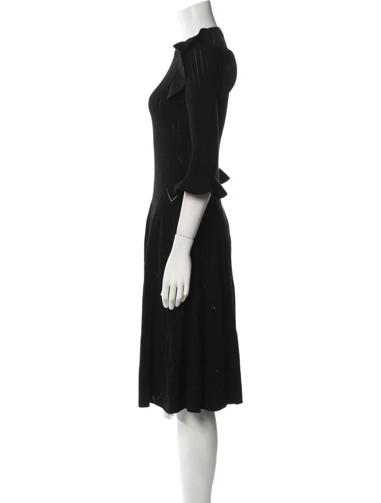 Tomas Maier Crew Neck Knee-Length Dress