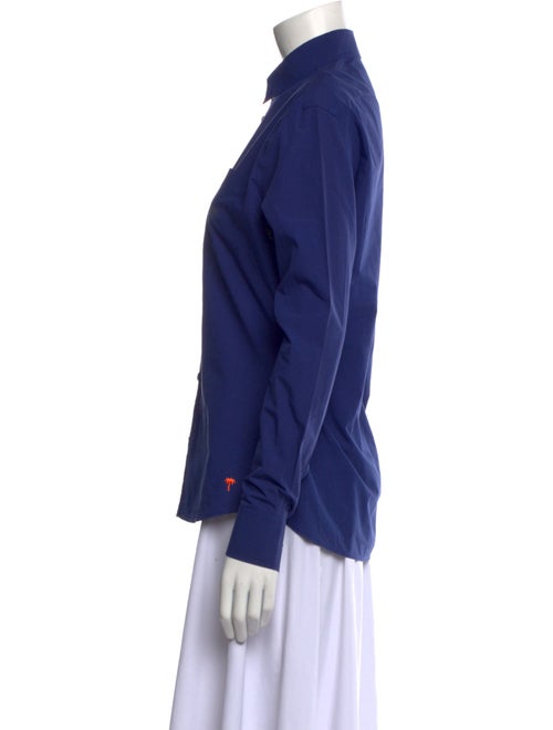 Tomas Maier Long Sleeve Button-Up Top