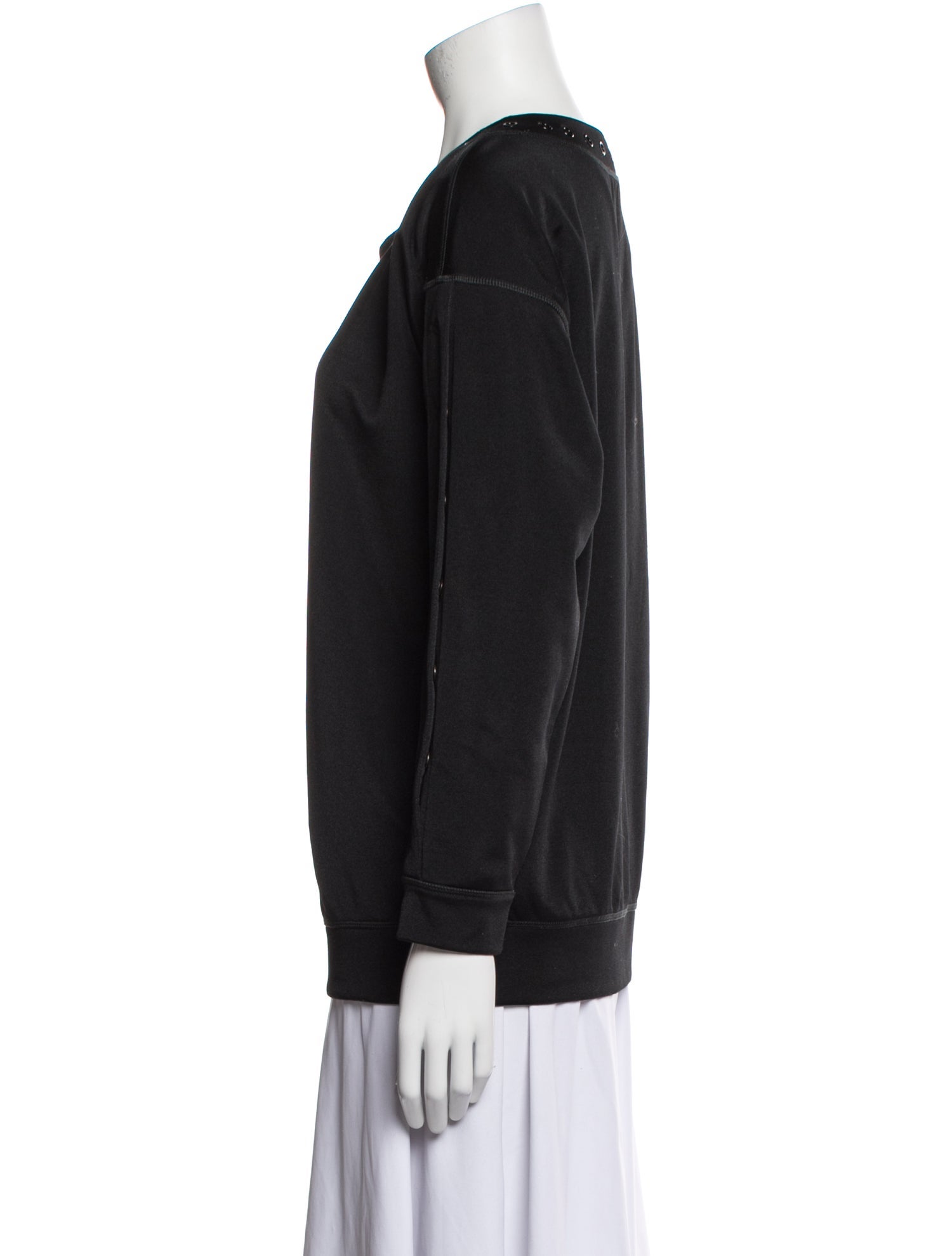 Tomas Maier Scoop Neck Long Sleeve Sweatshirt