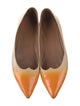 Tomas Maier Leather Animal Print Ballet Flats