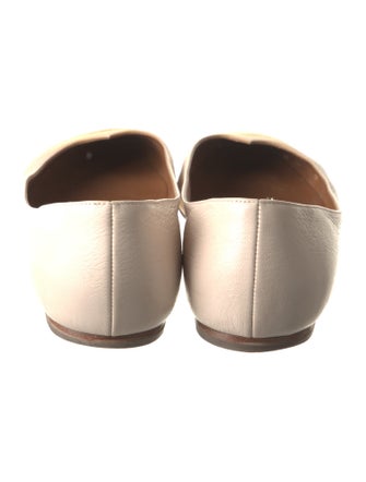 Tomas Maier Leather Animal Print Ballet Flats