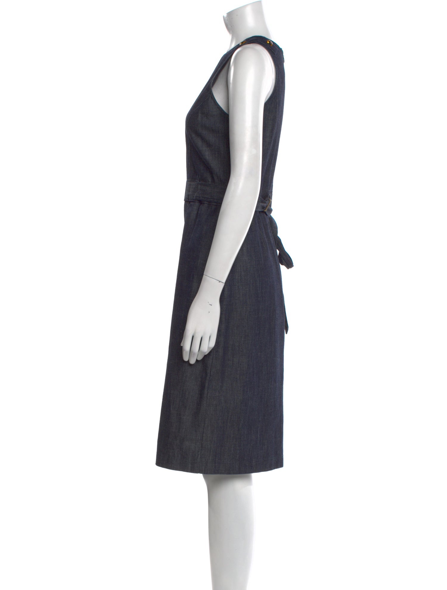 Tomas Maier Crew Neck Knee-Length Dress