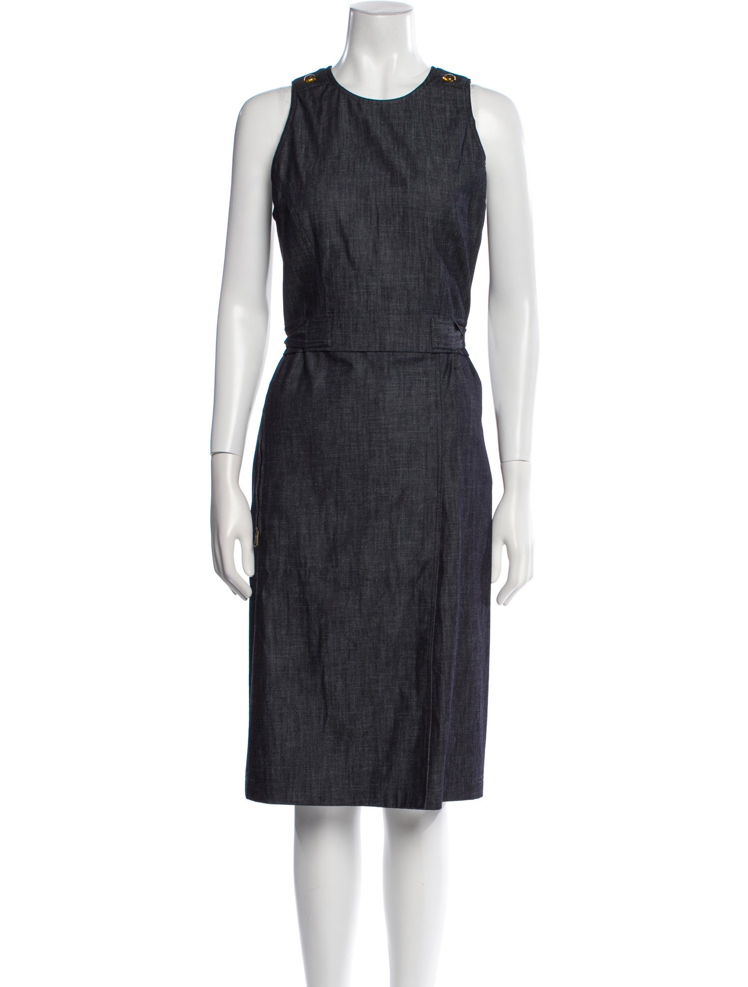 Tomas Maier Crew Neck Midi Length Dress