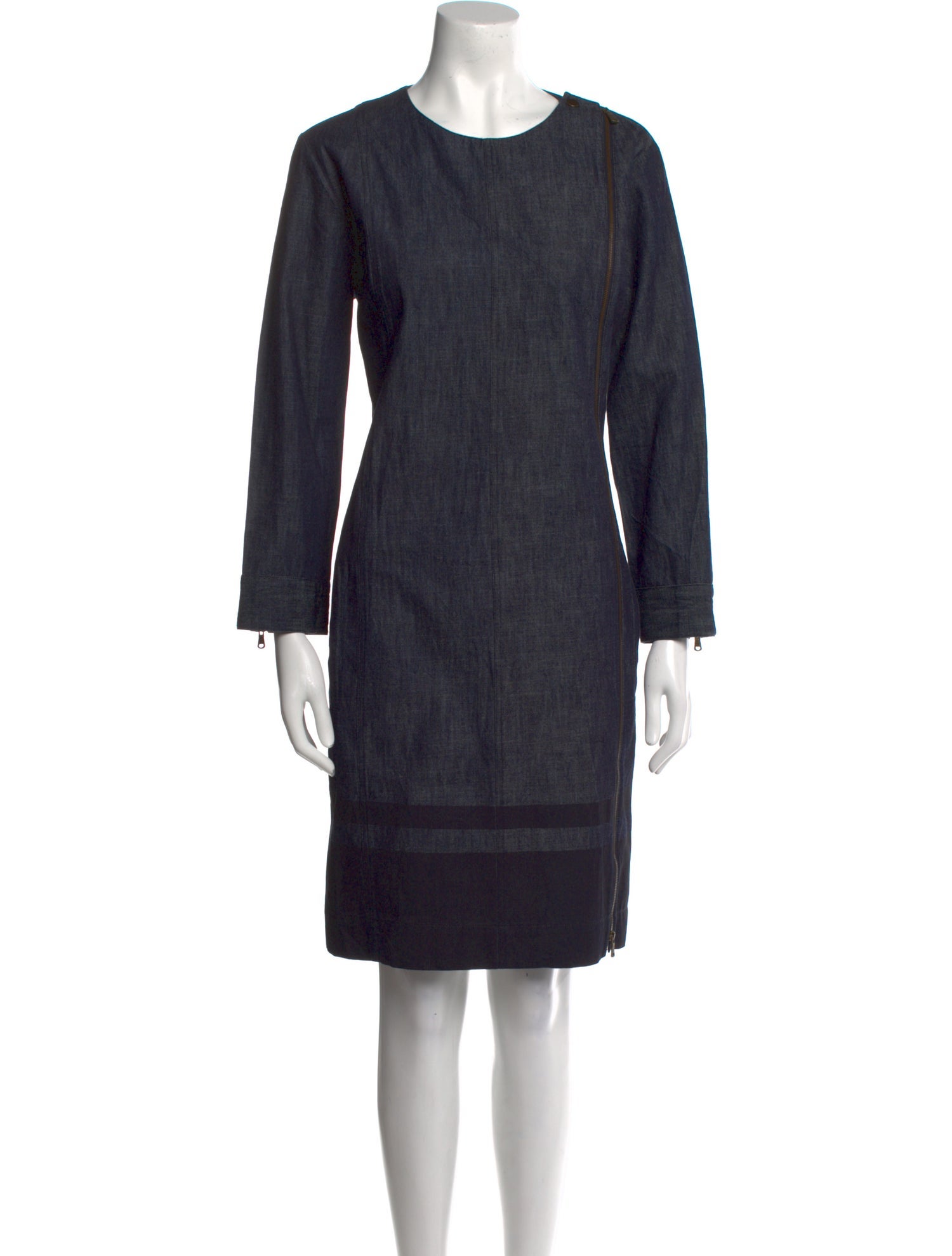 Tomas Maier Crew Neck Knee-Length Dress