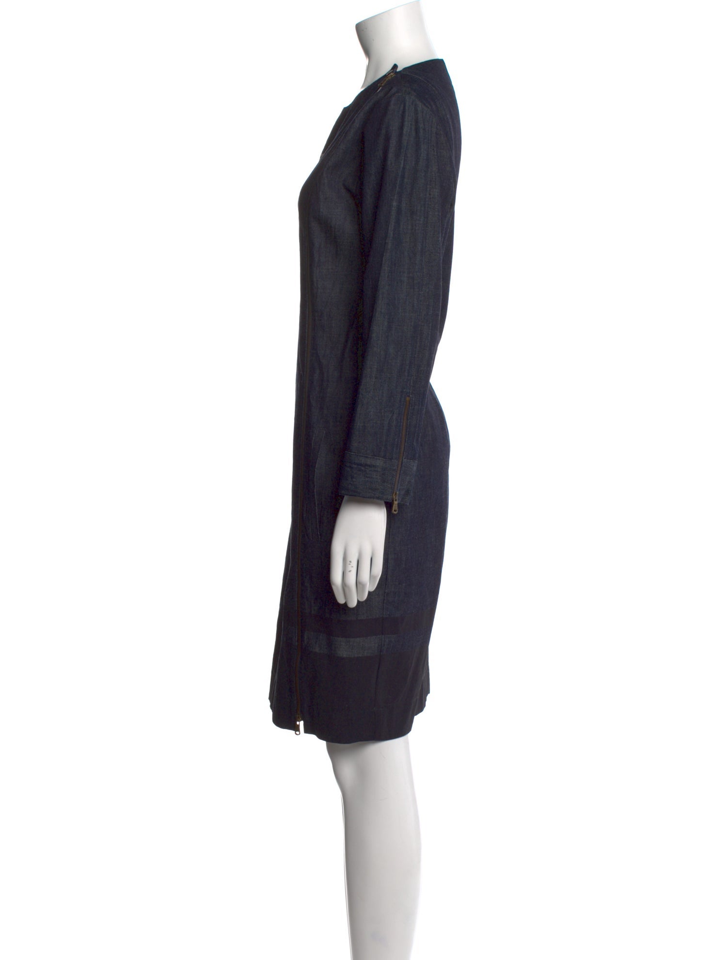 Tomas Maier Crew Neck Knee-Length Dress
