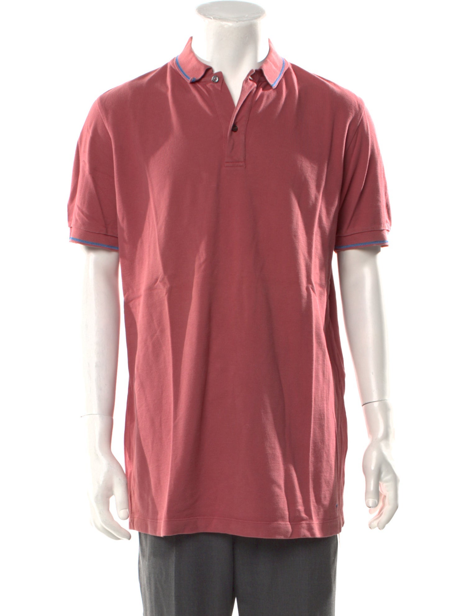Tomas Maier V-Neck Short Sleeve Polo Shirt