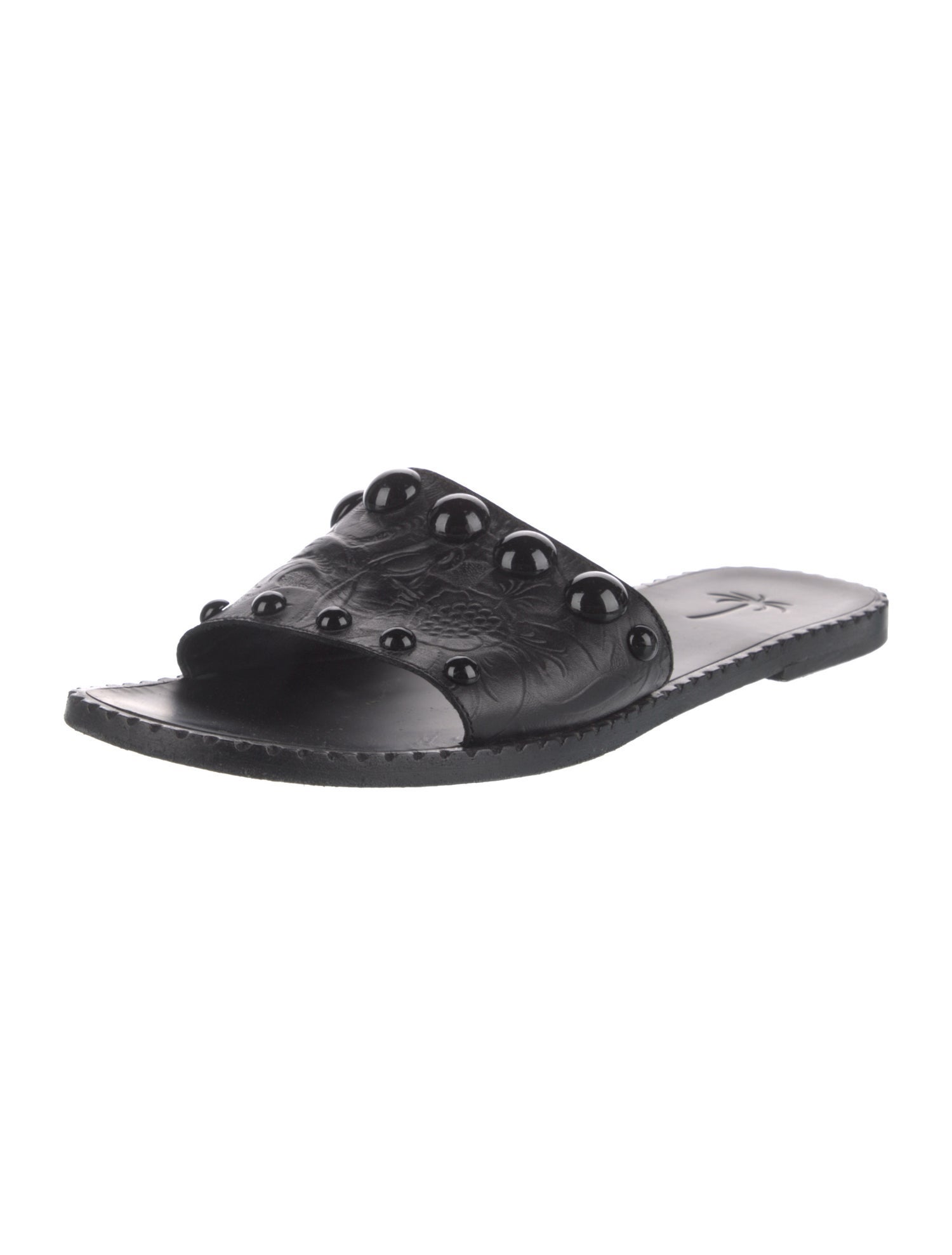 Tomas Maier Leather Slides