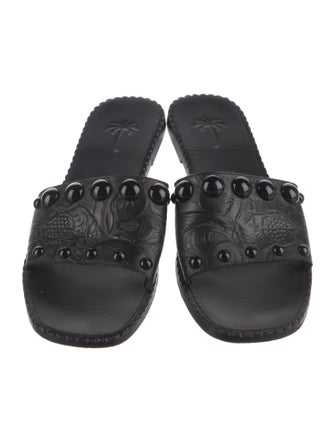 Tomas Maier Leather Slides